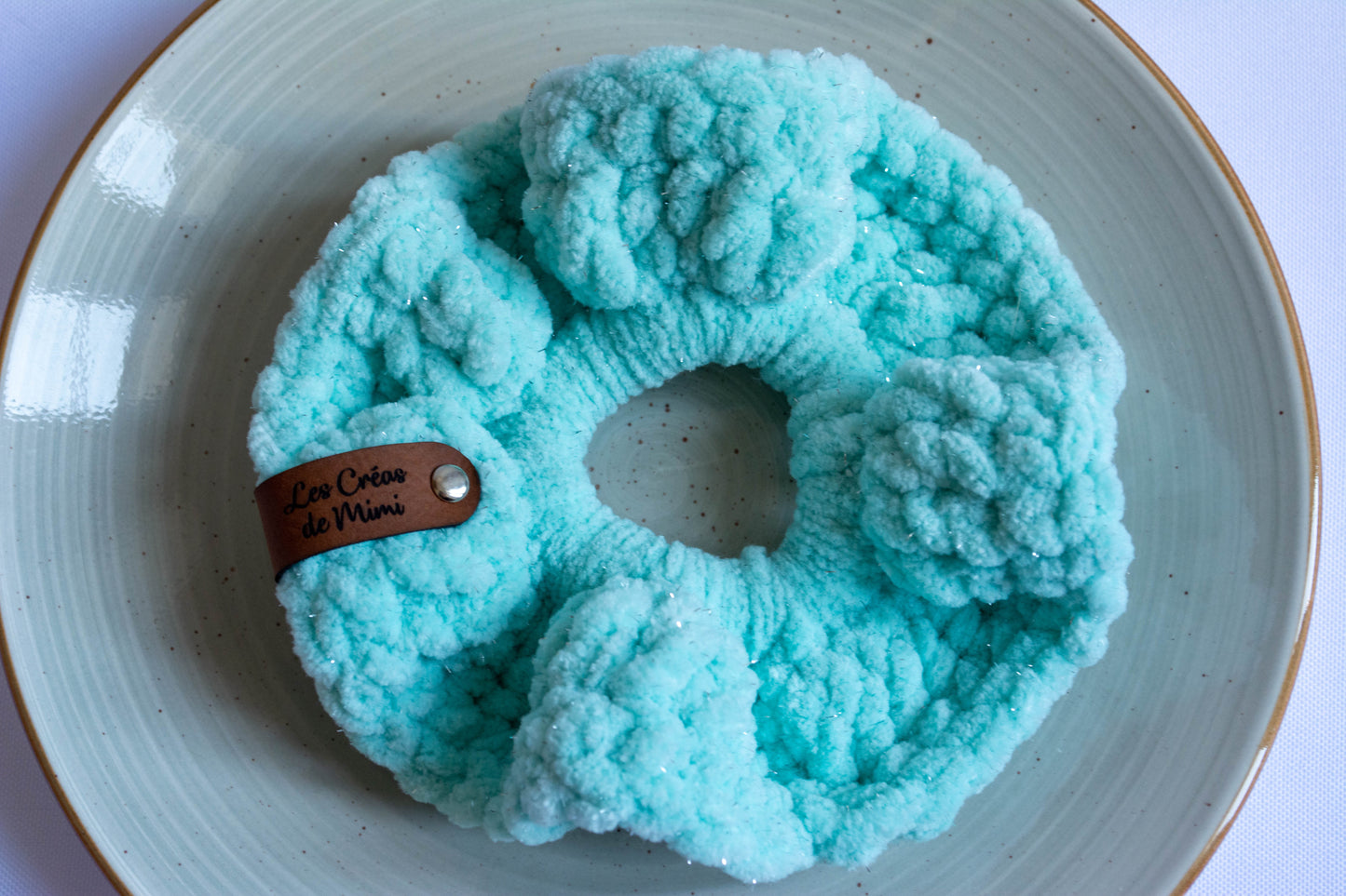 Chouchou au crochet Pailleté