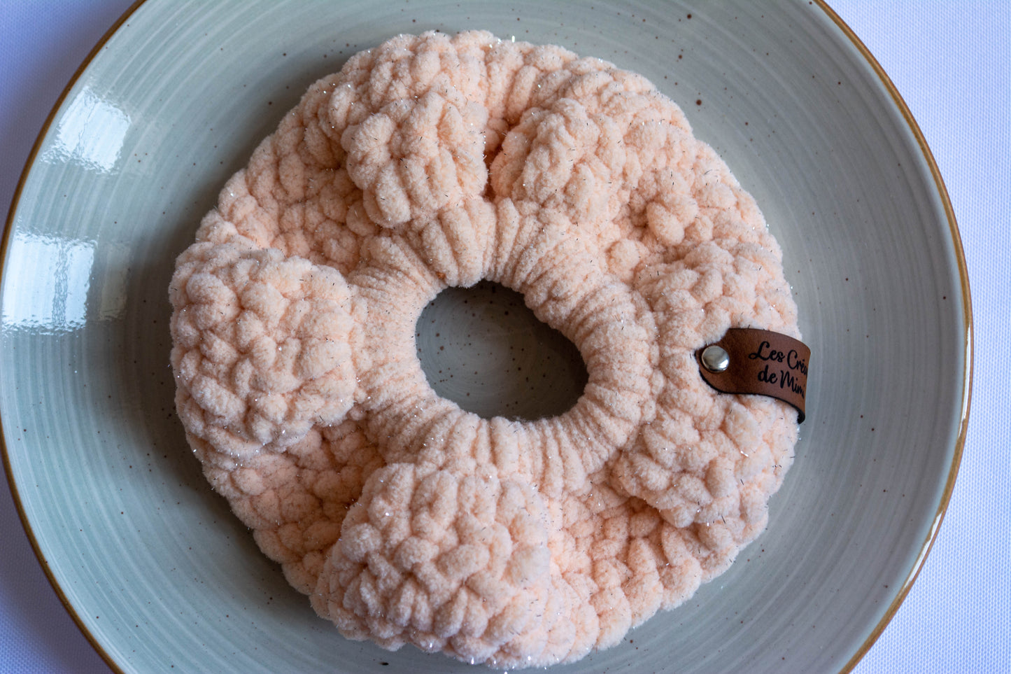 Chouchou au crochet Pailleté