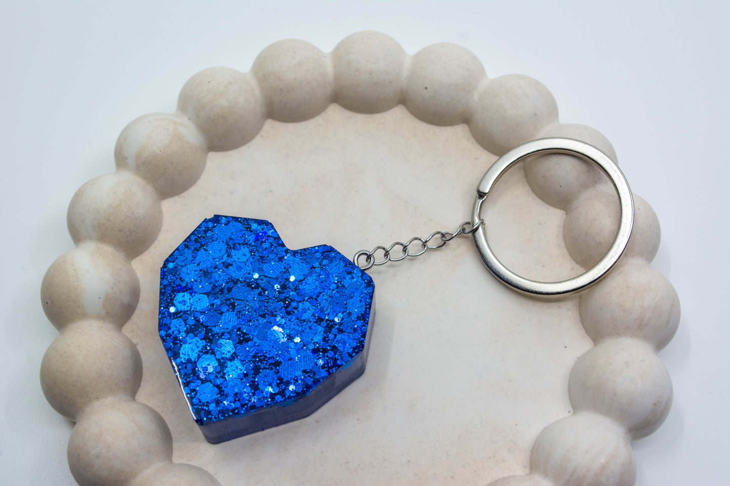 Porte-clés Coeur asymétrique