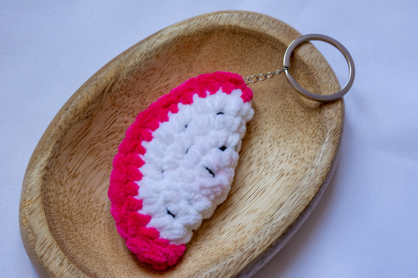 Porte-clés fruit au crochet