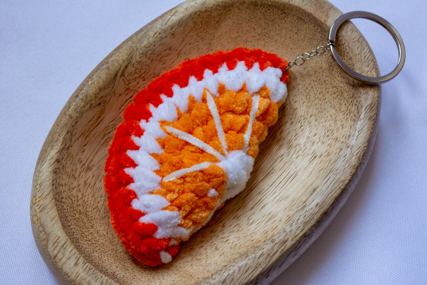 Porte-clés fruit au crochet