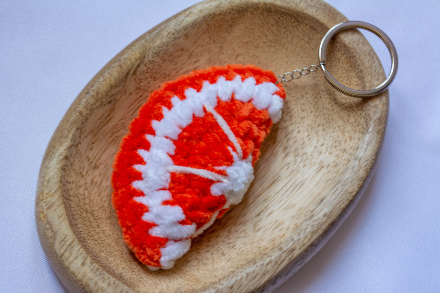 Porte-clés fruit au crochet
