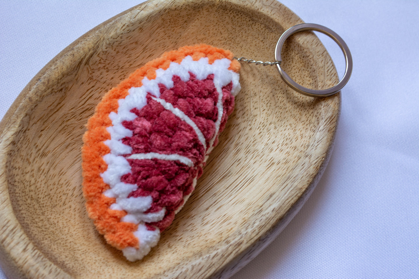 Porte-clés fruit au crochet