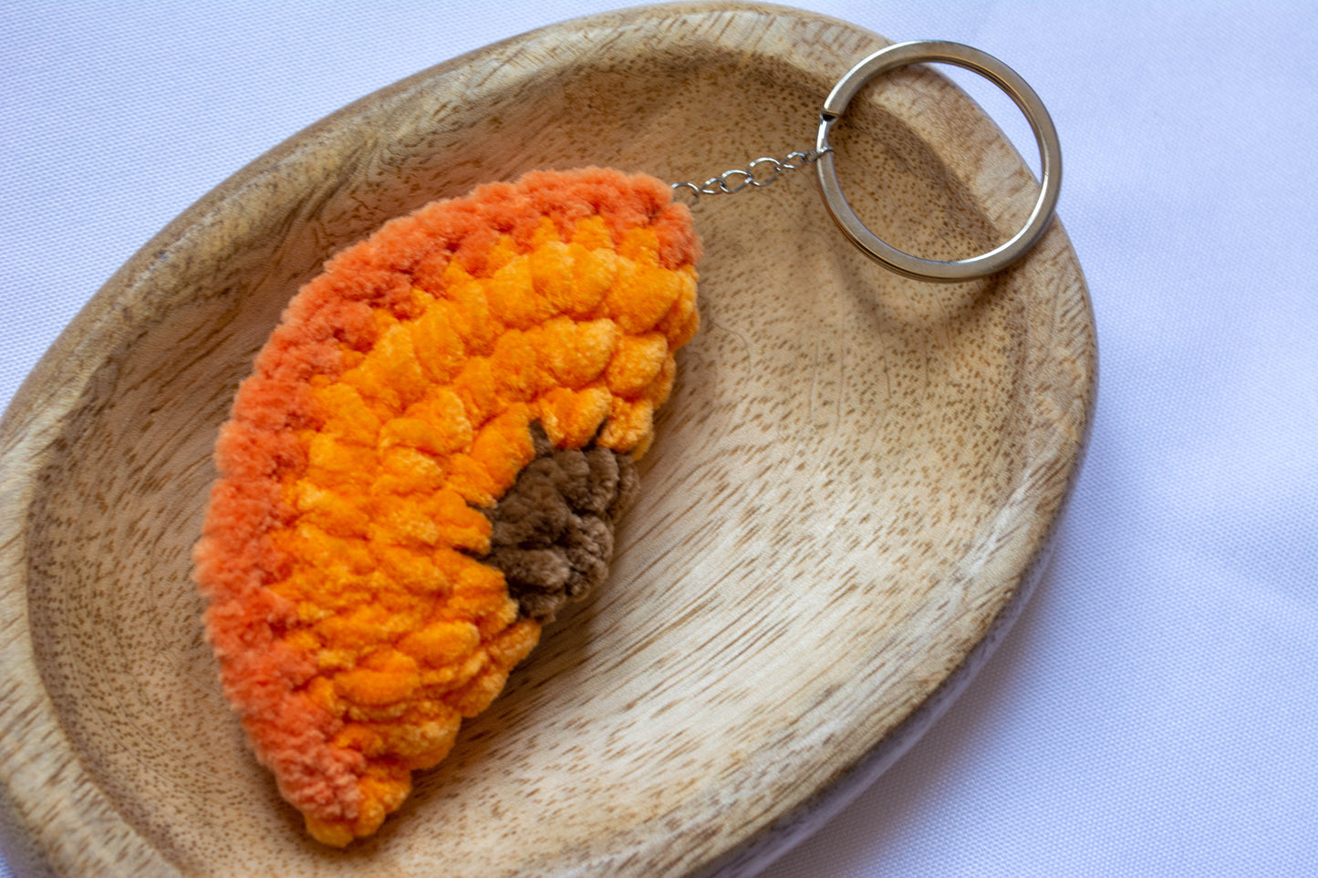 Porte-clés fruit au crochet