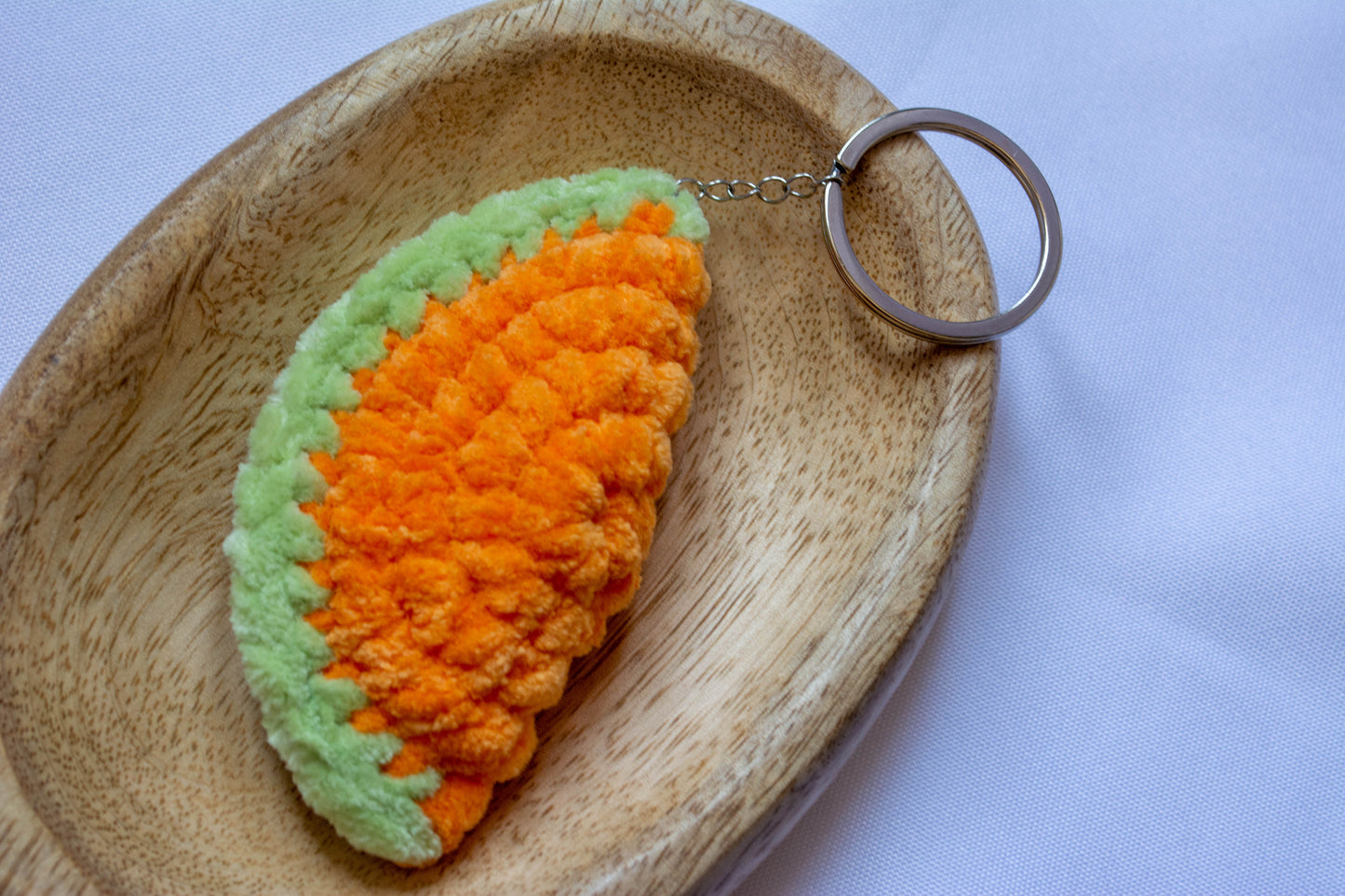 Porte-clés fruit au crochet