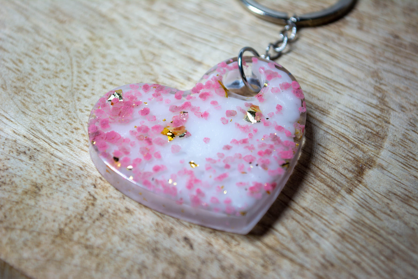 Porte-clés Double coeur