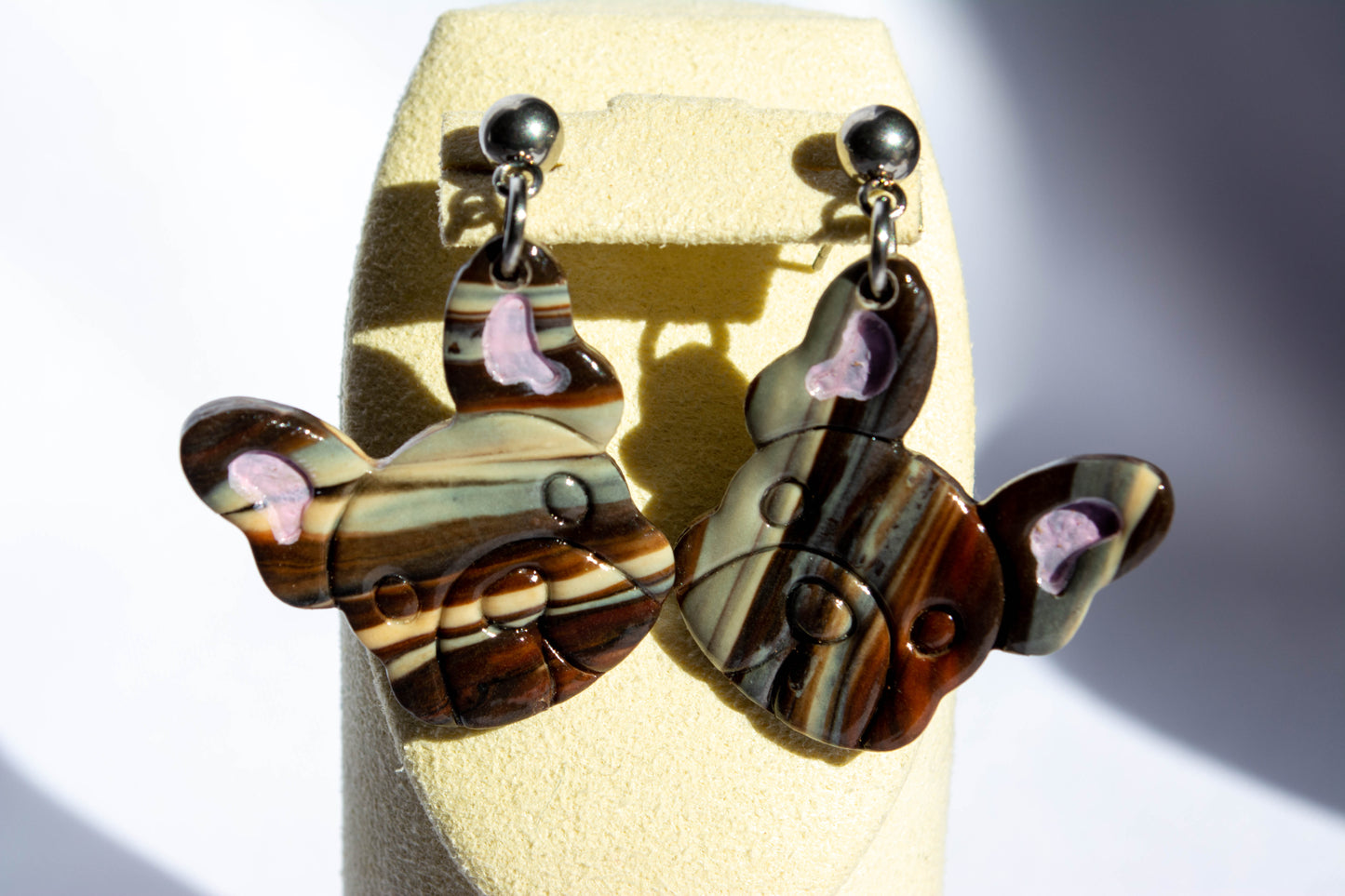 Boucles d'oreilles Bouledogue