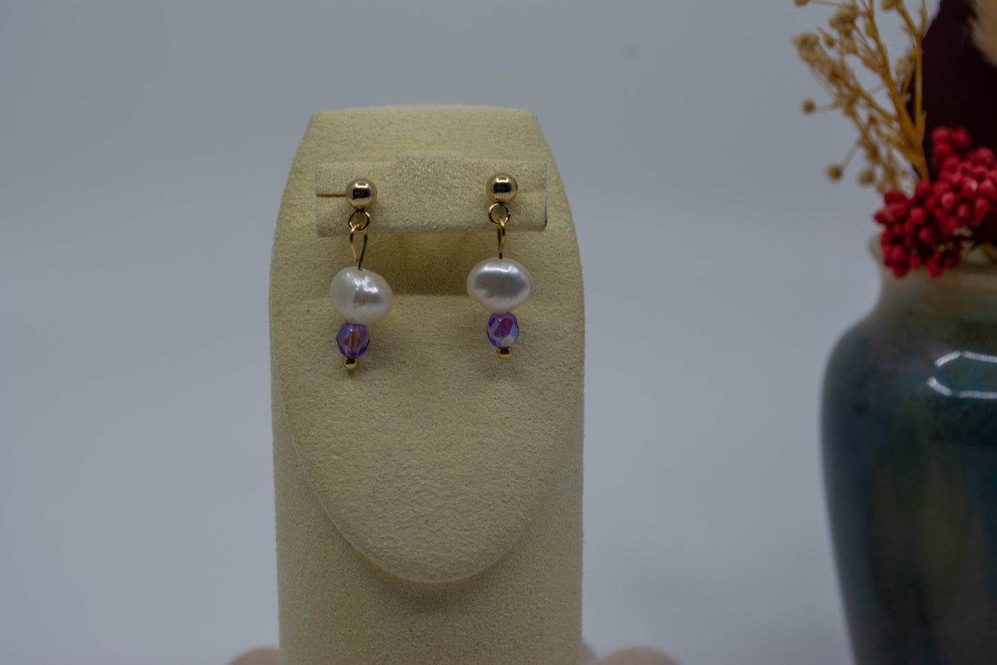 Boucles d'oreilles Violine