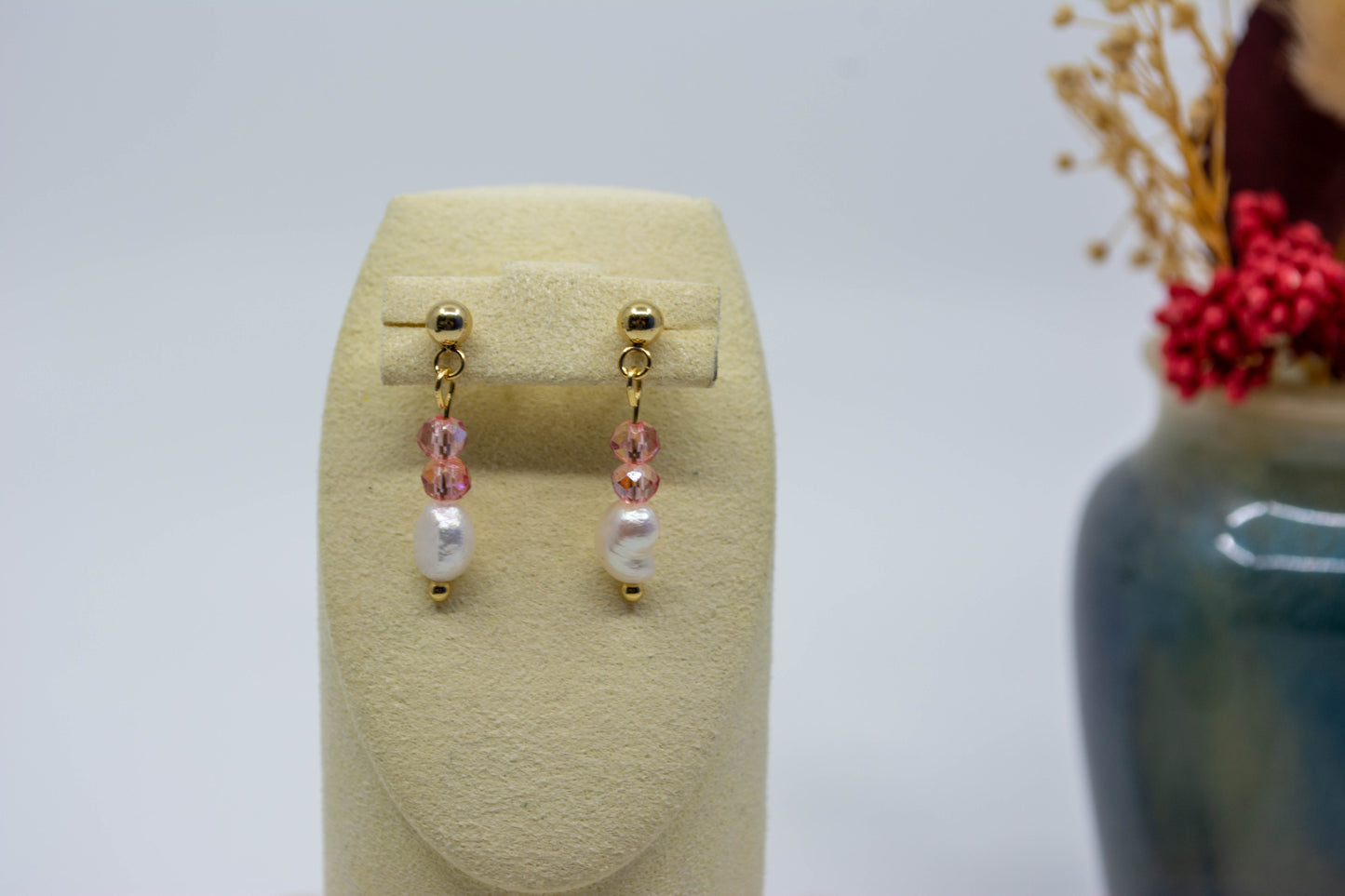 Boucles d'oreilles Rosy