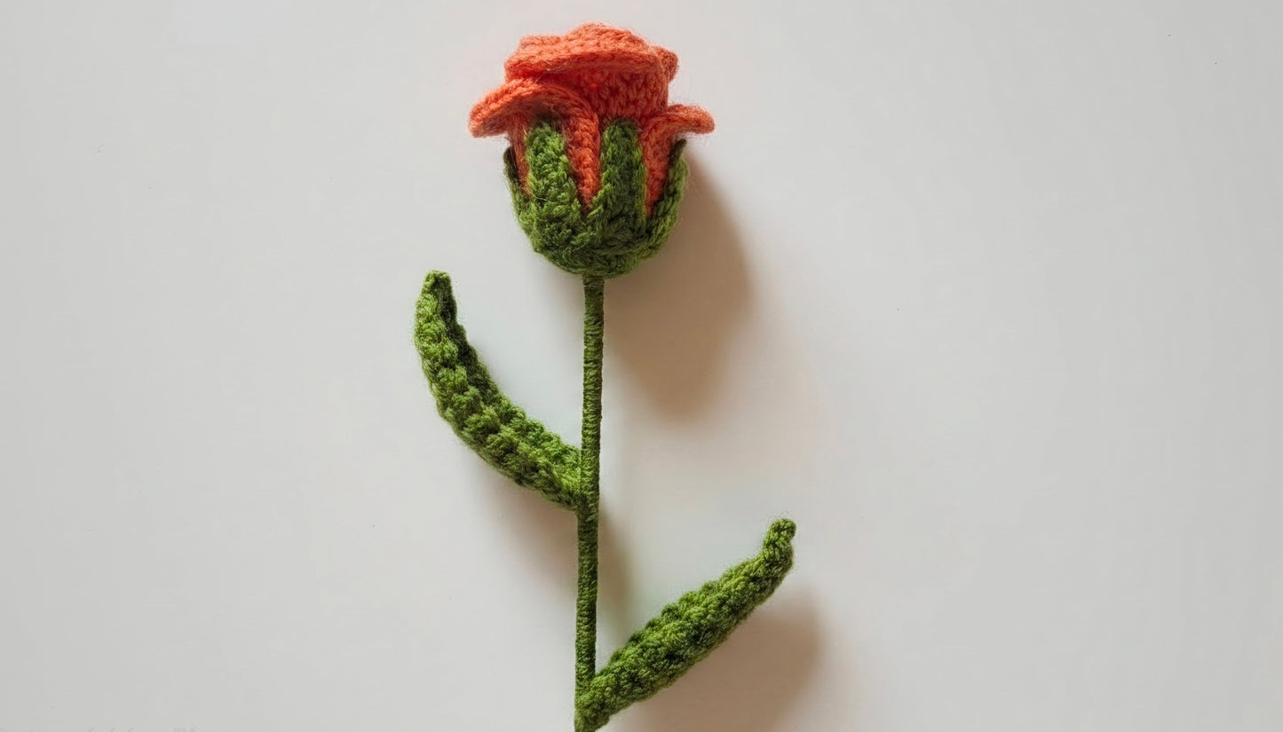 Rose au crochet