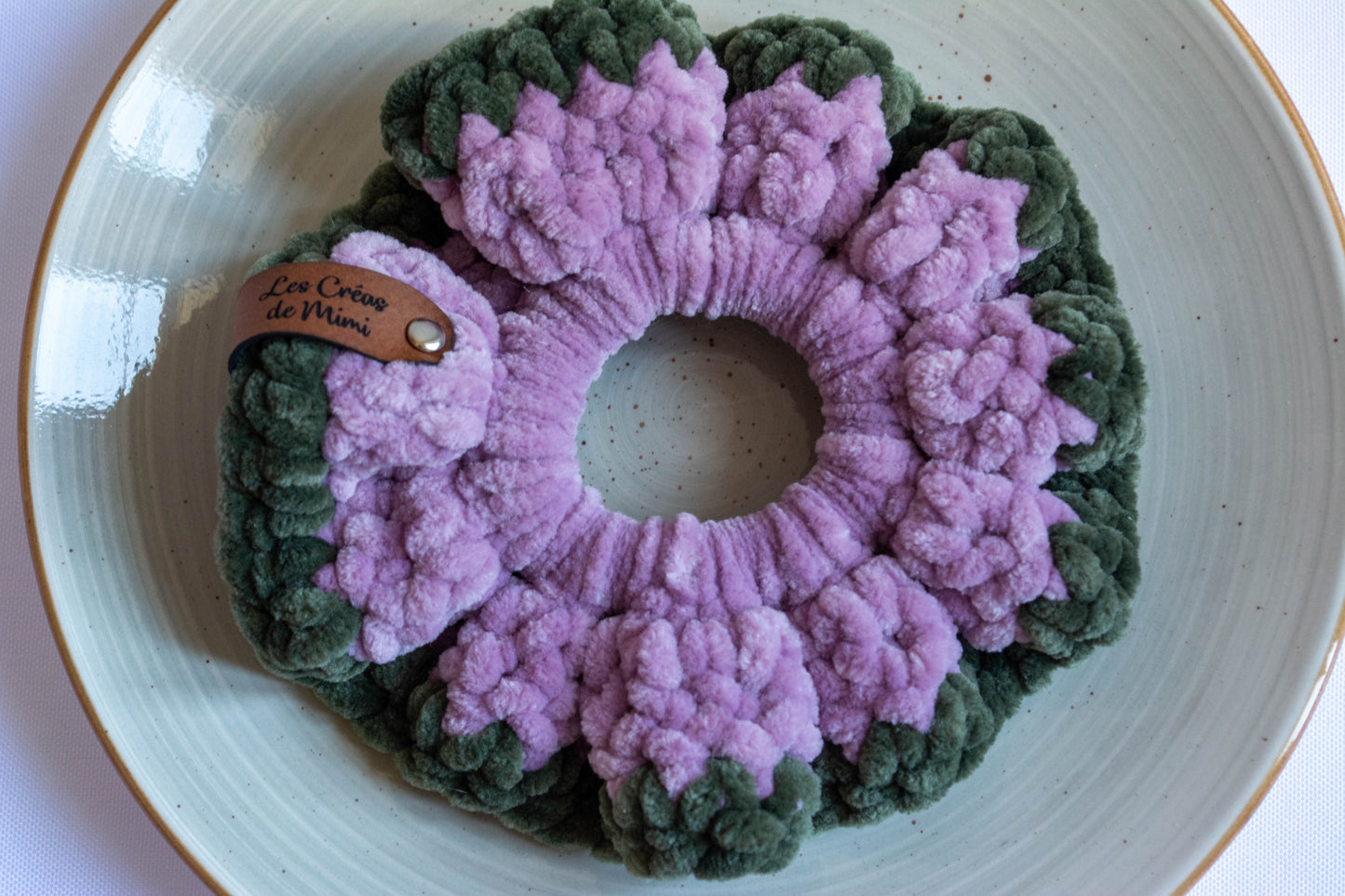 Chouchou au crochet Bicolore