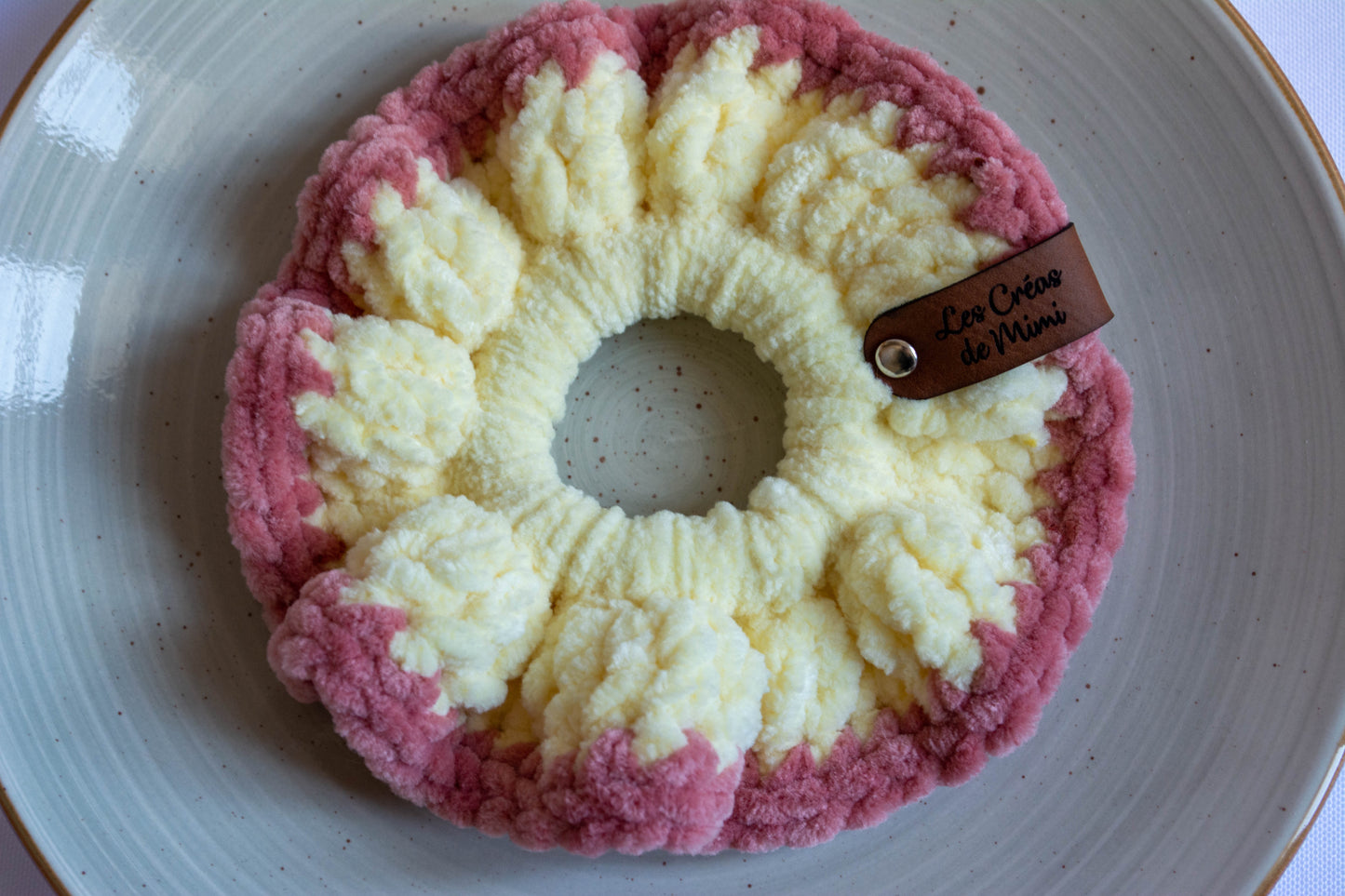 Chouchou au crochet Bicolore