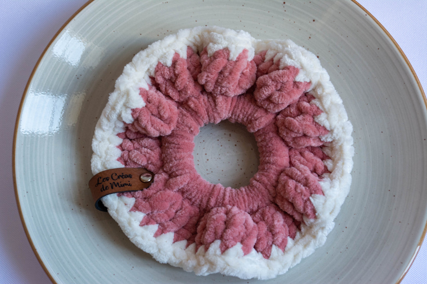 Chouchou au crochet Bicolore