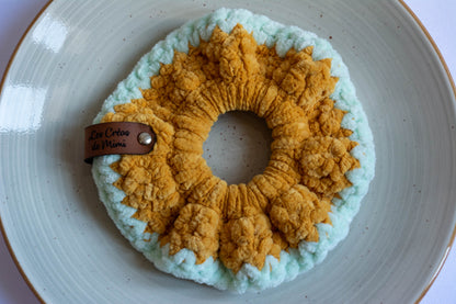 Chouchou au crochet Bicolore