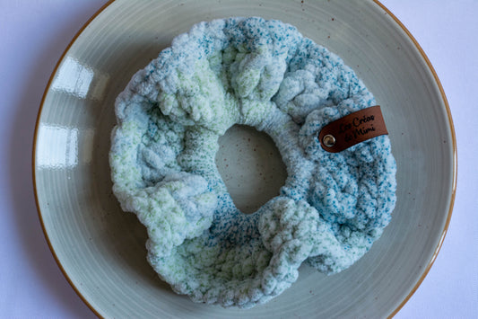 Chouchou au crochet Moucheté
