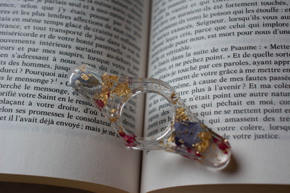 Bague de lecture avec fleurs