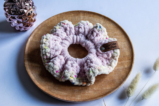 Chouchou au crochet Bicolore