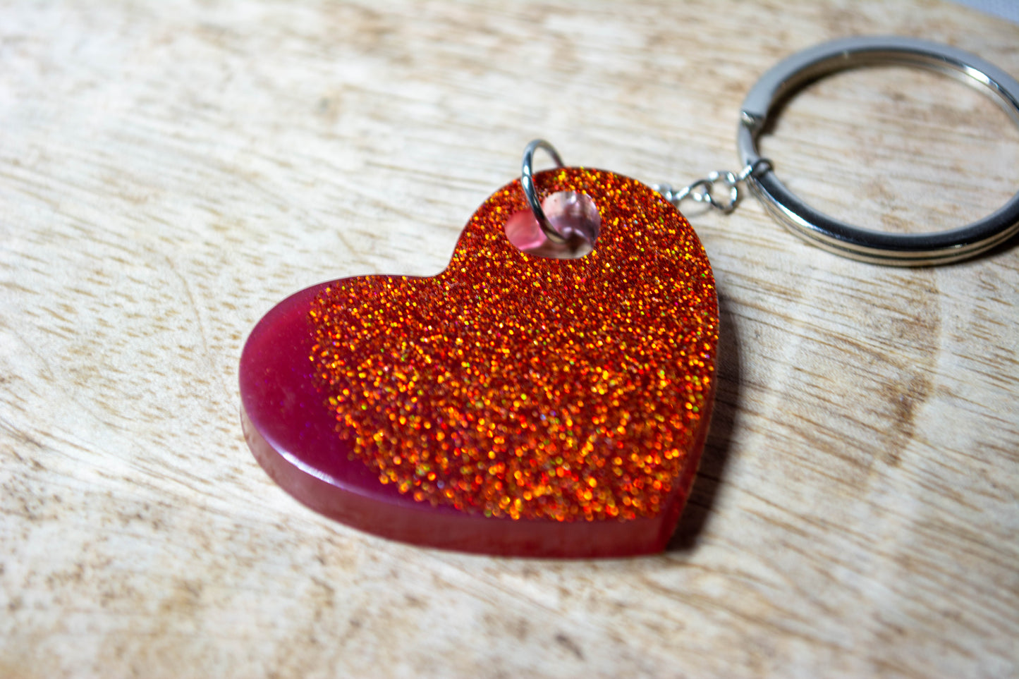 Porte-clés Double coeur