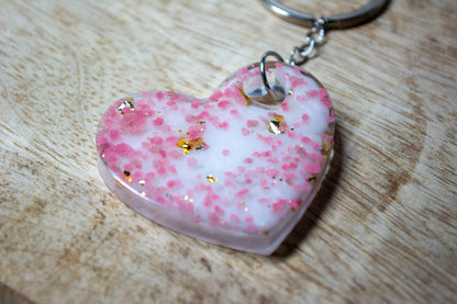 Porte-clés Double coeur