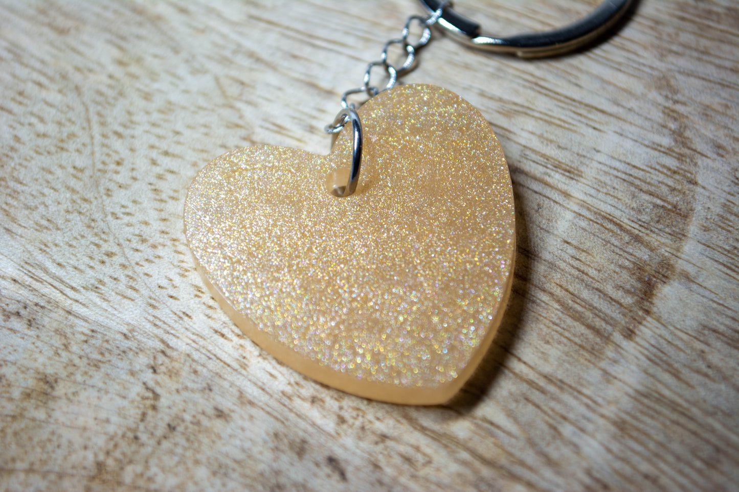 Porte-clés Cœur holographique