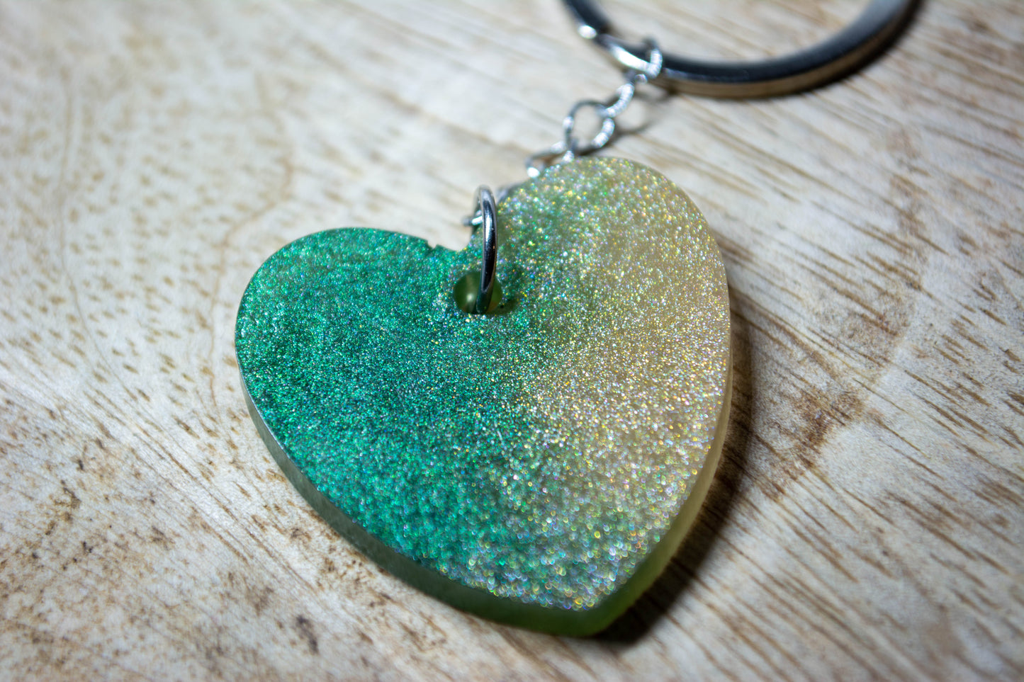 Porte-clés Cœur holographique