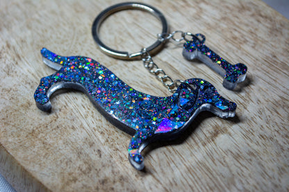 Porte-clés Chien saucisse