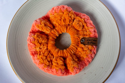 Chouchou au crochet Bicolore