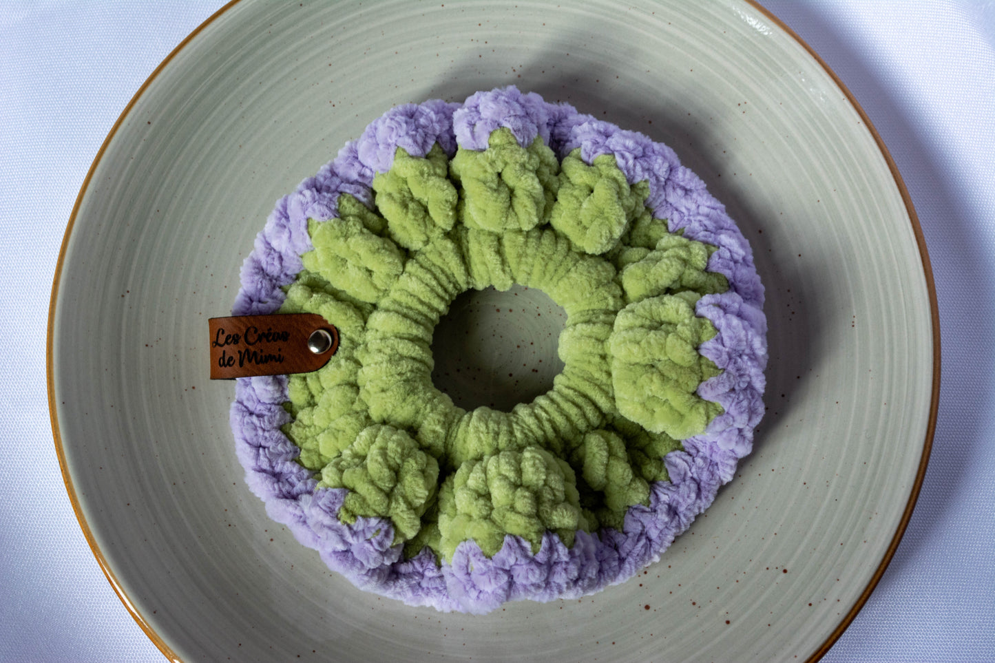 Chouchou au crochet Bicolore