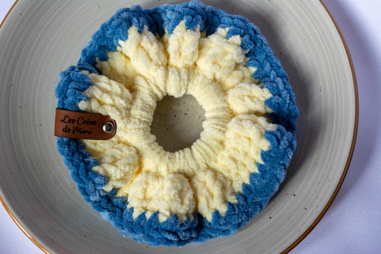 Chouchou au crochet Bicolore