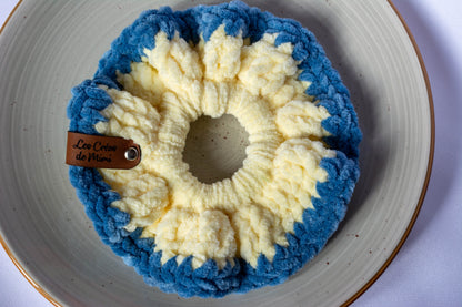 Chouchou au crochet Bicolore