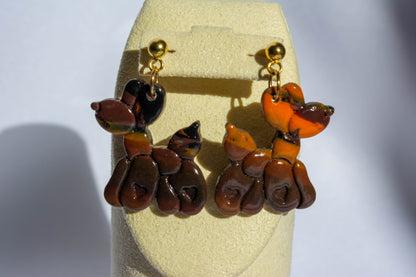 Boucles d'oreilles Chien Ballon