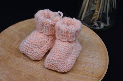 Chaussons Naissance - Couleurs unies