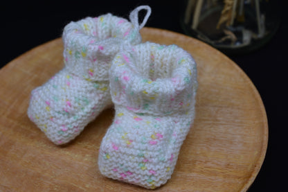 Chaussons Naissance - Mélange de couleurs