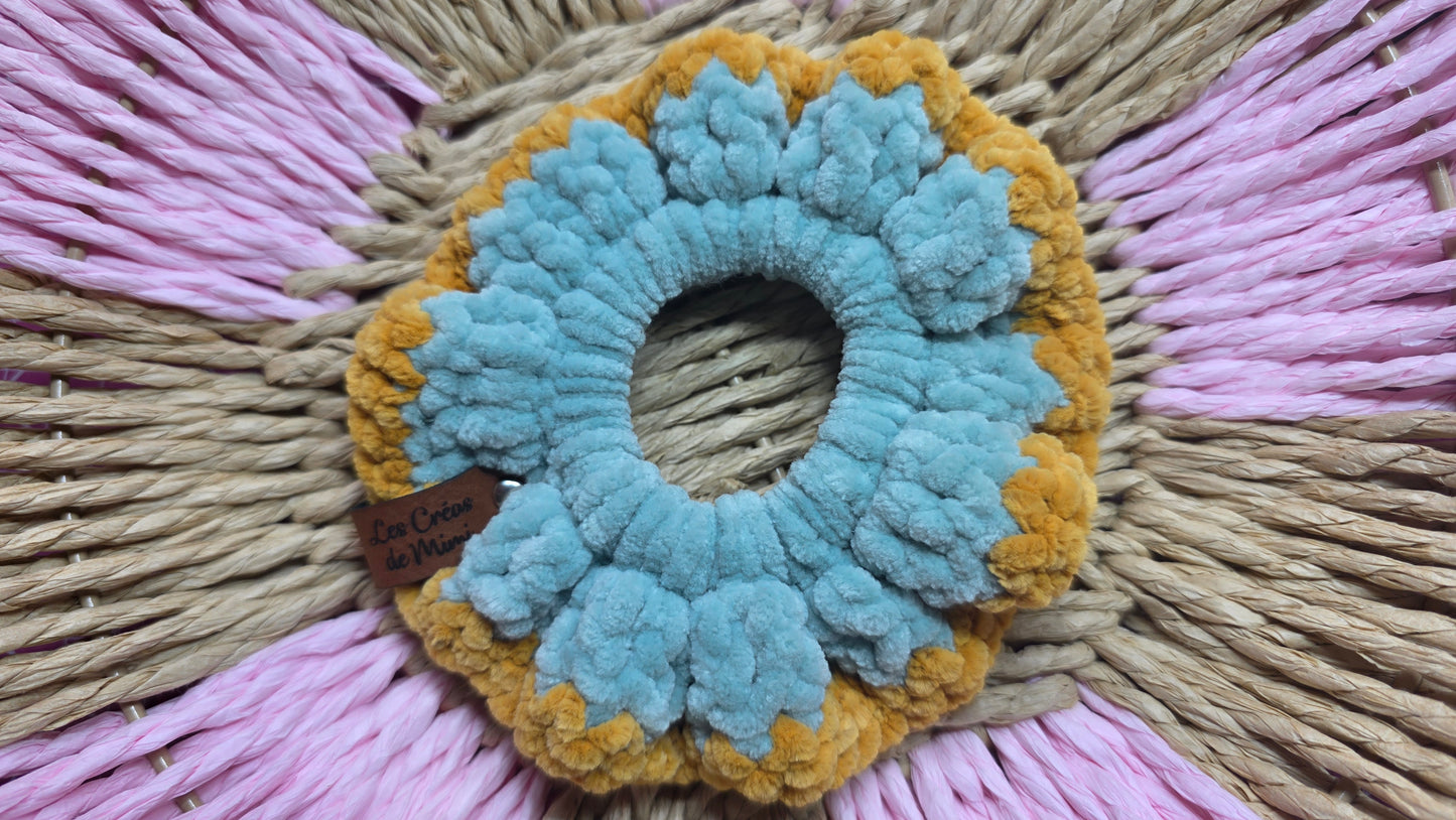 Chouchou au crochet Bicolore