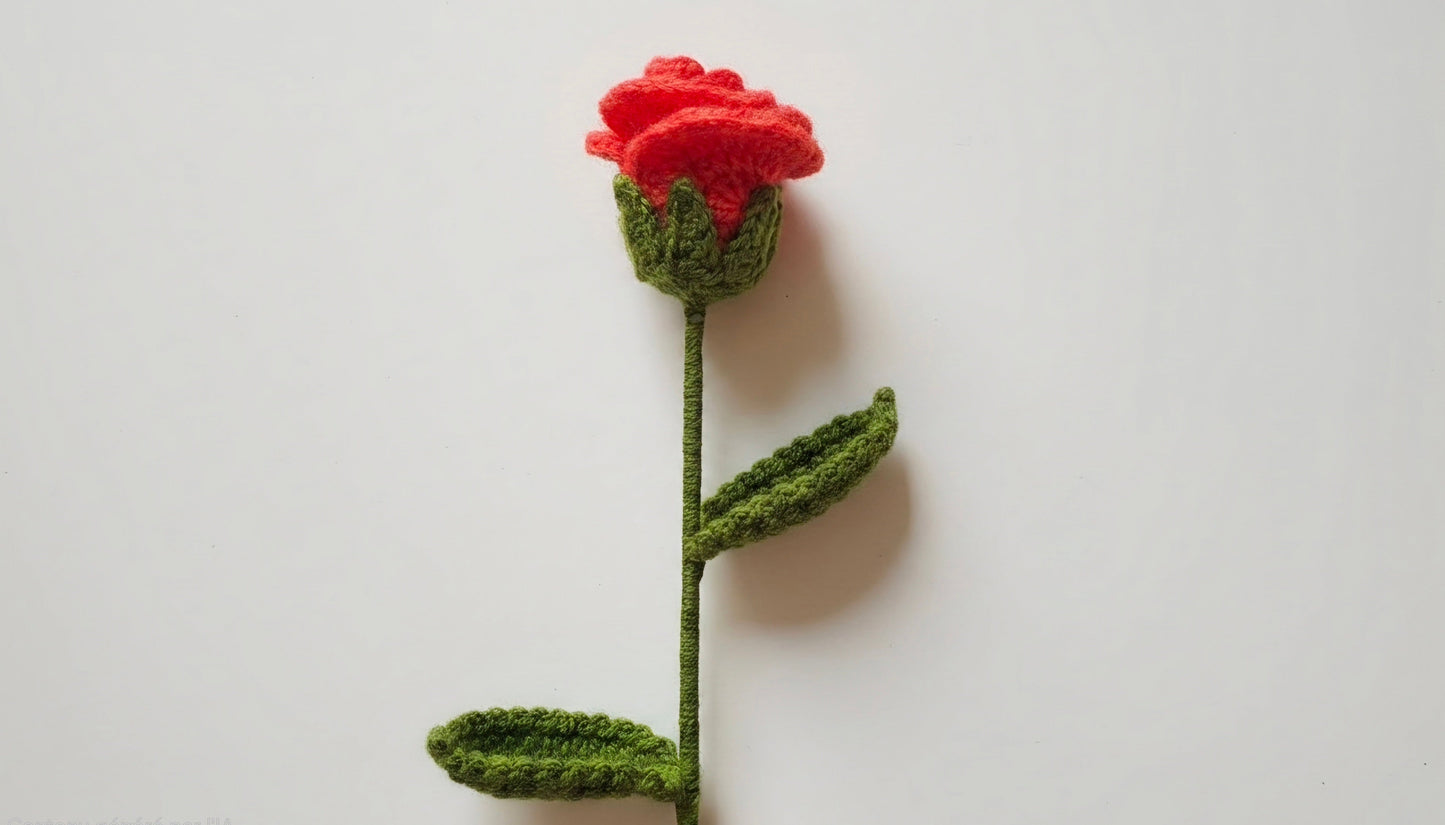 Rose au crochet