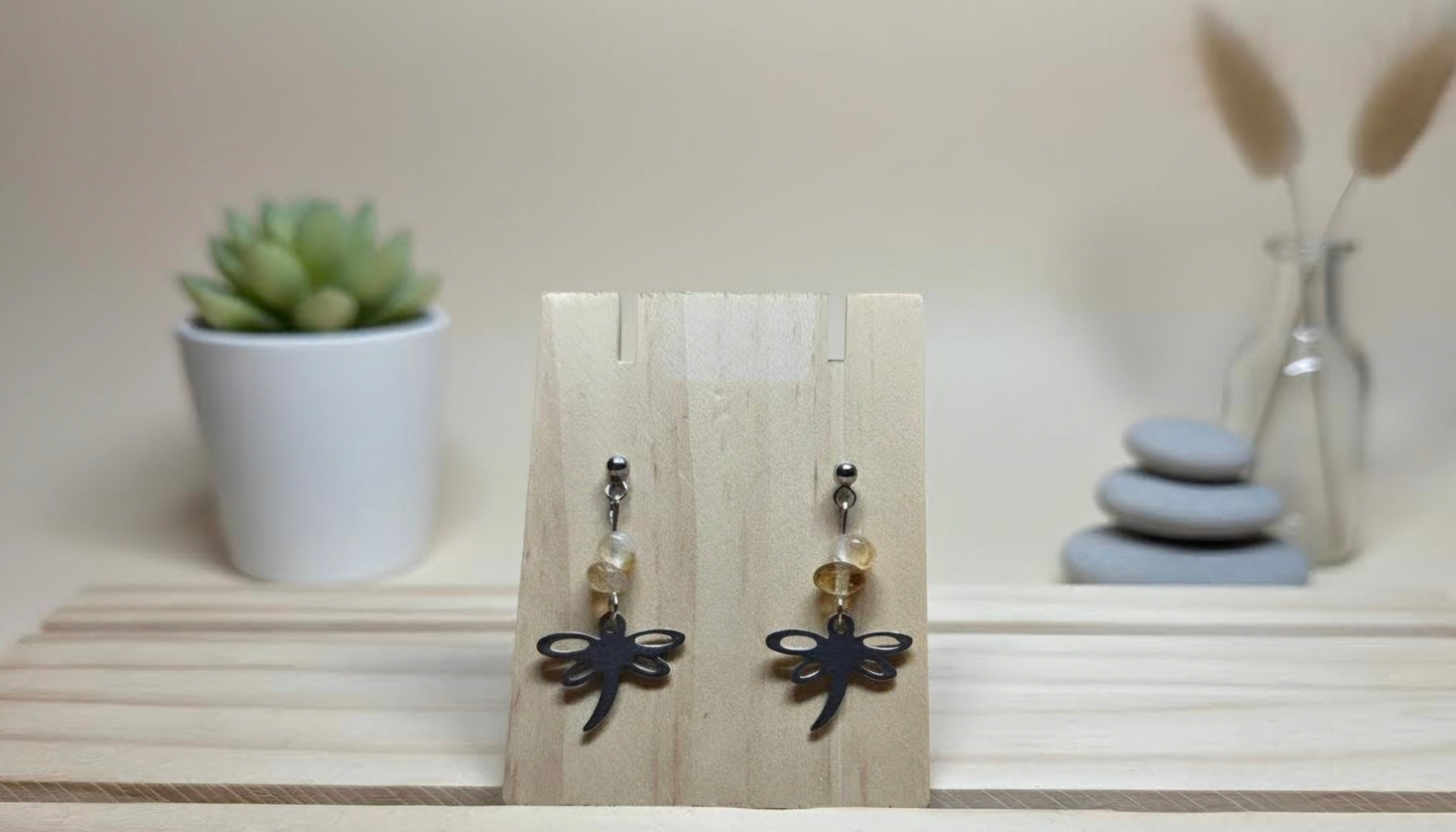 Boucles d'oreilles Libellule