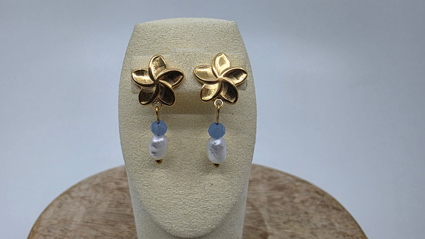 Boucles d'oreilles Pluméria