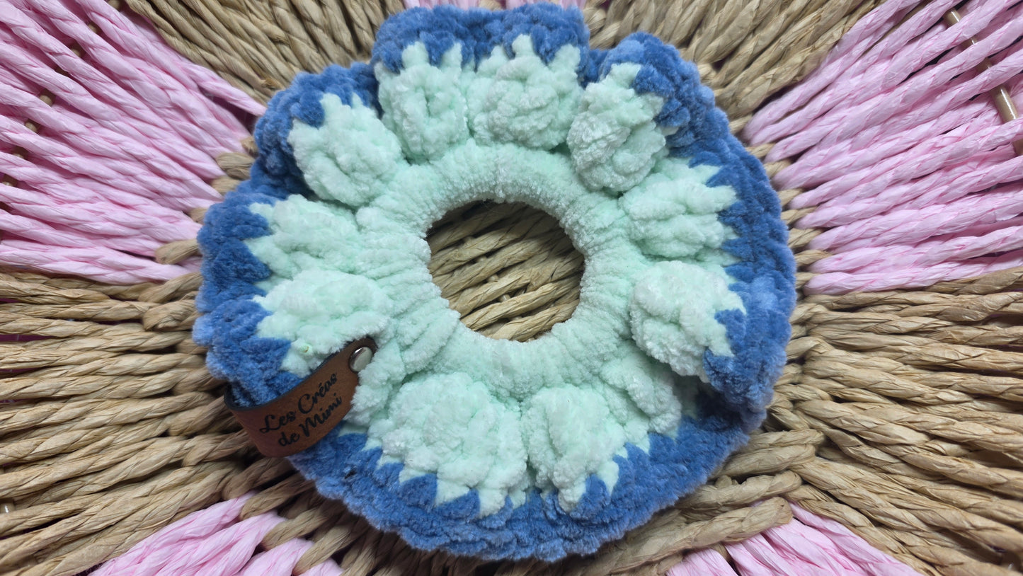 Chouchou au crochet Bicolore