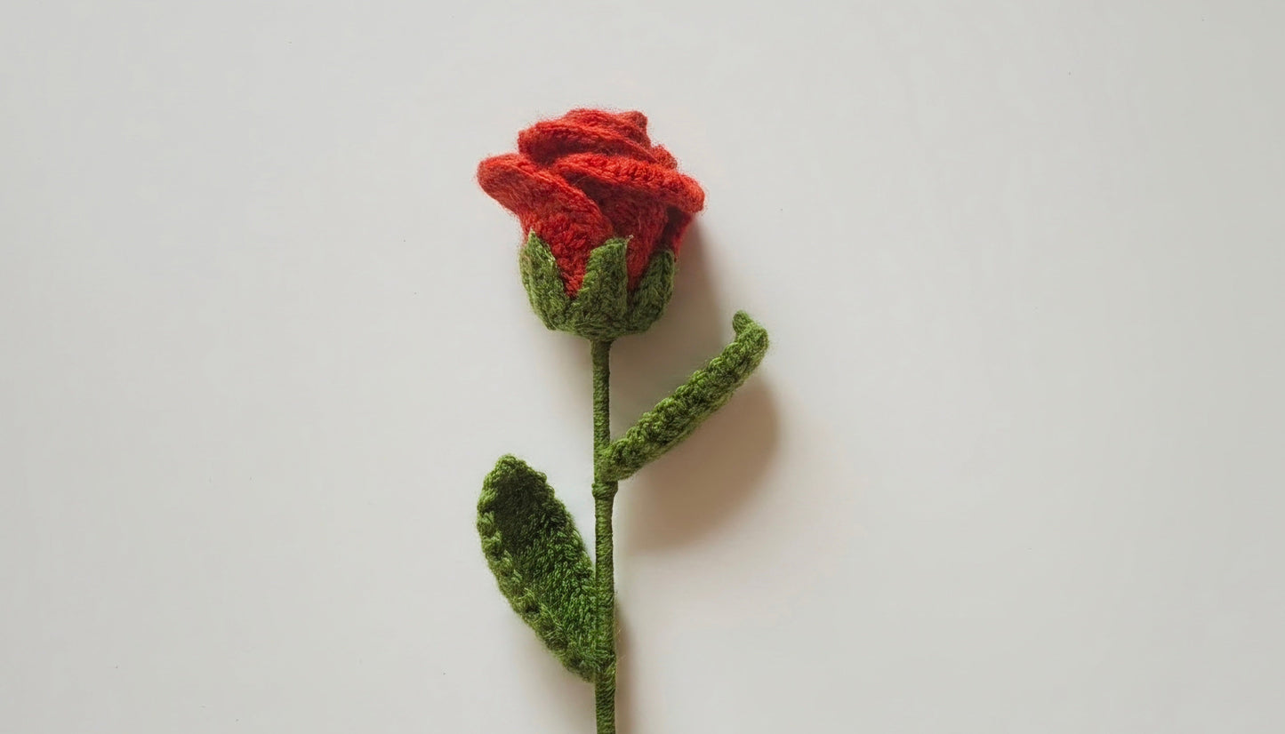 Rose au crochet