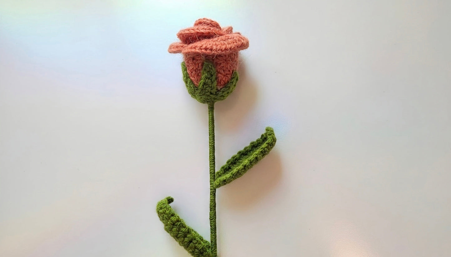Rose au crochet